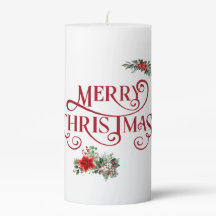 メリークリスマスピラーキャンドル