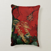 メリークリスマスピローポインセチア アクセントクッション (裏面(縦))