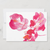 メリークリスマスピンクのはっきりした植物学 シーズンカード (裏面)