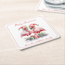 メリークリスマスピンクフラミンゴ