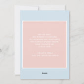 メリークリスマスピンクベビーブルーツイン シーズンカード (裏面)