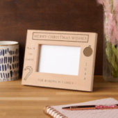 メリークリスマスピース名 レーザー彫刻フレーム (左)