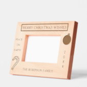 メリークリスマスピース名 レーザー彫刻フレーム (左)