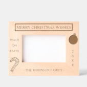 メリークリスマスピース名 レーザー彫刻フレーム (正面)