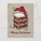 メリークリスマスピーナッツバターとゼリーサンドイッチ シーズンポストカード (正面)