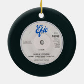 メリークリスマスピープルクリスマスツリーオーナメント セラミックオーナメント (裏面)