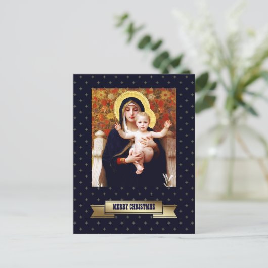 メリークリスマスファインアートクリスマスはがき シーズンポストカード (スタンド正面)