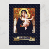 メリークリスマスファインアートクリスマスはがき シーズンポストカード (正面)