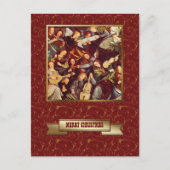 メリークリスマスファインアートクリスマスはがき シーズンポストカード (正面)