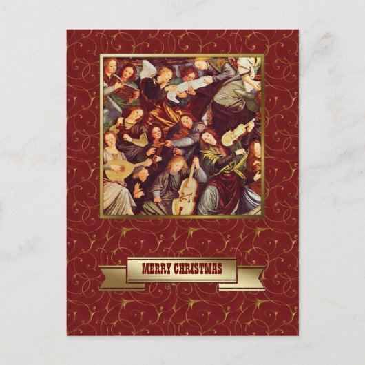 メリークリスマスファインアートクリスマスはがき シーズンポストカード (正面)
