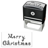 メリークリスマスファブリックフォント文字ラインアート セルフインキングスタンプ (インサイチュ)