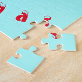 メリークリスマスファミリーがジグソーギフトを負担 ジグソーパズル (側面)