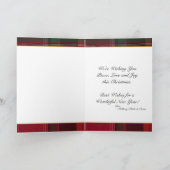 メリークリスマスファミリーの写真がハッピー シーズンカード (内部)