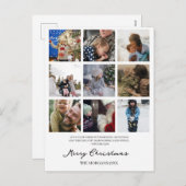 メリークリスマスファミリーの写真と聖なる書物、 経典 シーズンポストカード (正面/裏面)