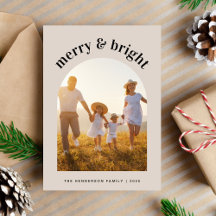 メリークリスマスファミリーアーチ型写真枠