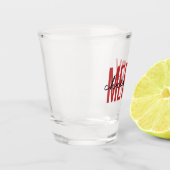 メリークリスマスファミリークリスマスお祝いギフト ショットグラス (左)