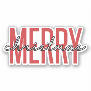 メリークリスマスファミリークリスマスお祝いギフト シール