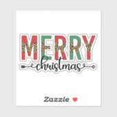 メリークリスマスファミリークリスマスお祝いギフト シール (シート)