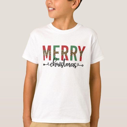 メリークリスマスファミリークリスマスお祝いギフト Tシャツ (正面)