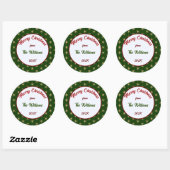 メリークリスマスファミリーゴールデンスターズ ラウンドシール (シート)