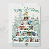 メリークリスマスファミリーツリー シーズンカード (正面)