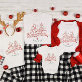 メリークリスマスファミリーネームトナダーホリデー Tシャツ
