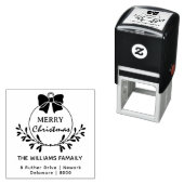 メリークリスマスファミリーネーム差出人住所 セルフインキングスタンプ (インサイチュ)