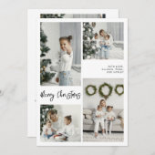 メリークリスマスファミリーフォトカード シーズンカード (正面/裏面)