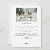 メリークリスマスファミリーフォトカード シーズンカード (裏面)