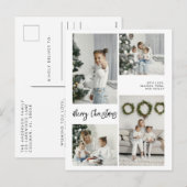 メリークリスマスファミリーフォトカード シーズンポストカード (正面/裏面)