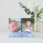 メリークリスマスファミリーフォトクリスマスポストカード シーズンポストカード (スタンド正面)