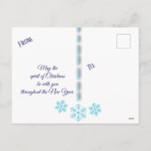 メリークリスマスファミリーフォトクリスマスポストカード シーズンポストカード (裏面)