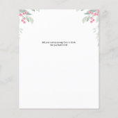 メリークリスマスファミリーフォトグリーティングカード (裏面)