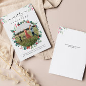 メリークリスマスファミリーフォトグリーティングカード