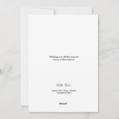 メリークリスマスファミリーフォトコラージツリー シーズンカード (裏面)