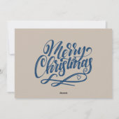 メリークリスマスファミリーフォトコラージュ シーズンカード (裏面)