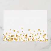 メリークリスマスファミリーフォトコラージュ 箔シーズンカード (裏面)