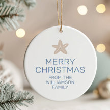 メリークリスマスファミリーフォトスターフィッシュ