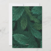 メリークリスマスファミリーフォトパインツリー シーズンカード (裏面)