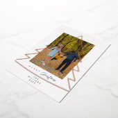 メリークリスマスファミリーフォトフォイルホリデーカード 箔シーズンカード (回転した状態)