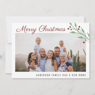 メリークリスマスファミリーフォトホリデームービング 案内状