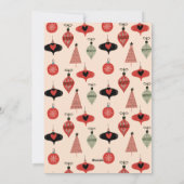 メリークリスマスファミリーフォトレッド シーズンカード (裏面)