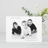 メリークリスマスファミリーフォト写真 シーズンカード (スタンド正面)