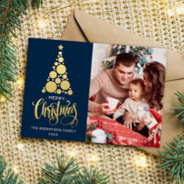 メリークリスマスファミリーフォト魔法ホリデーカード シーズンカード