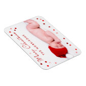 メリークリスマスファミリーベビー（赤いドット付） マグネット (右側)