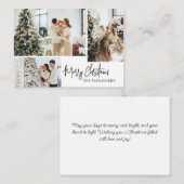 メリークリスマスファミリーポストカード ノートカード (正面/裏面)