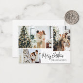 メリークリスマスファミリーポストカード ノートカード (正面/裏面インサイチュ)