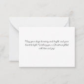 メリークリスマスファミリーポストカード ノートカード (裏面)