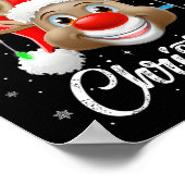 メリークリスマスファミリーマッチングメンズウィメンズボーイズギル ポスター (角)