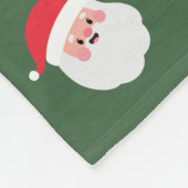 メリークリスマスファミリー写真名花の柄 フリースブランケット (角)